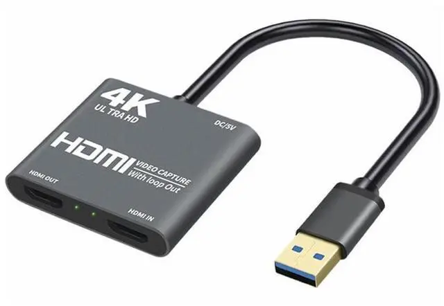 Main image of 4K 1080P USB 3.0 to HD-compatible Video Audio Game Capture Card With Loop Out Full 1080p 60 Record Via DSLR Camcorder eokCXOY