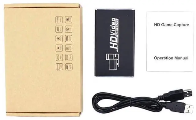 Alt view image 7 of 7 - HDMI Recording Box 1080p 60FPS HDMI Capture Device Digital Game Capture Card TV Converter Box USB Dongle Video Game Grabber Converter for Video Player Broadcast Live Stream Record eokCXOY