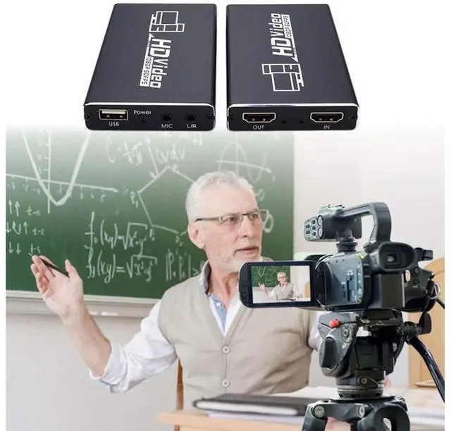 Alt view image 6 of 7 - HDMI Recording Box 1080p 60FPS HDMI Capture Device Digital Game Capture Card TV Converter Box USB Dongle Video Game Grabber Converter for Video Player Broadcast Live Stream Record eokCXOY