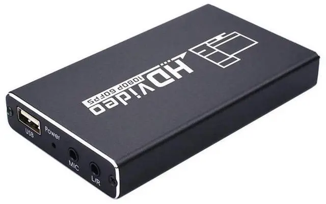 Main image of HDMI Recording Box 1080p 60FPS HDMI Capture Device Digital Game Capture Card TV Converter Box USB Dongle Video Game Grabber Converter for Video Player Broadcast Live Stream Record eokCXOY