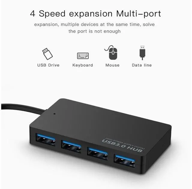 Alt view image 3 of 7 - USB 3.1 Data HUB, 4-Port USB 3.0 Ultra Slim Data Hub for Macbook, Mac Pro/mini, iMac, Surface Pro, XPS, Notebook PC, USB Flash Drives, Mobile HDD, and More eokCXOY