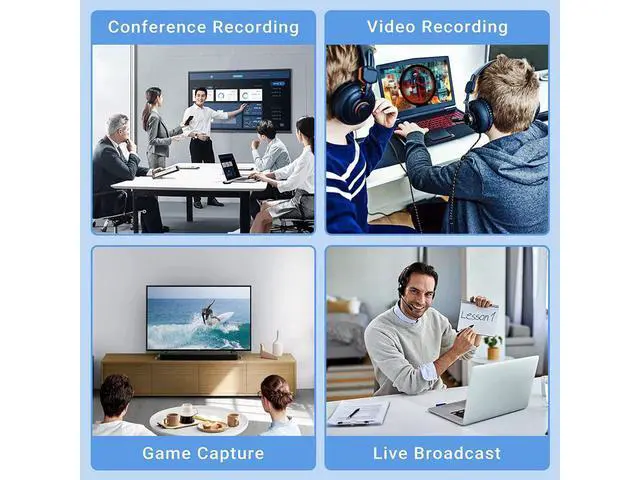 Alt view image 7 of 7 - Video Capture Card, USB3.0 HDMI to USB C Audio Capture Card, 4K 1080P 60FPS Capture with Type-C Adapter Devices for Gaming Live Streaming Video Recorder, for Windows Mac OS System OBS Zoom eokCXOY