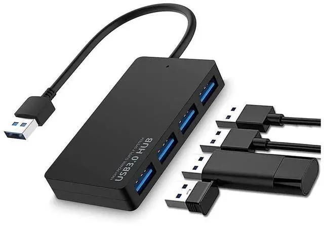 Main image of USB 3.0 Hub-USB Port Expander, Multi USB Port, Ultra Slim Portable Data Hub Applicable, for Keyboard & Mouse Printer USB Fan&Lamp Portable Storage Device, 4 Port USB3.0 Hub eokCXOY