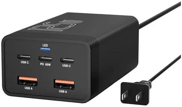 Main image of 125W GaN 5-Port USB Charger, USB Fast Charging Station, Multi Ports USB Charging Hub with LED Display, Compatible with i-Phone15/14/Pro/13/12,Ga-laxy S23/S22/S21, Note 20 Ultra, L-G, H-T-C, and More