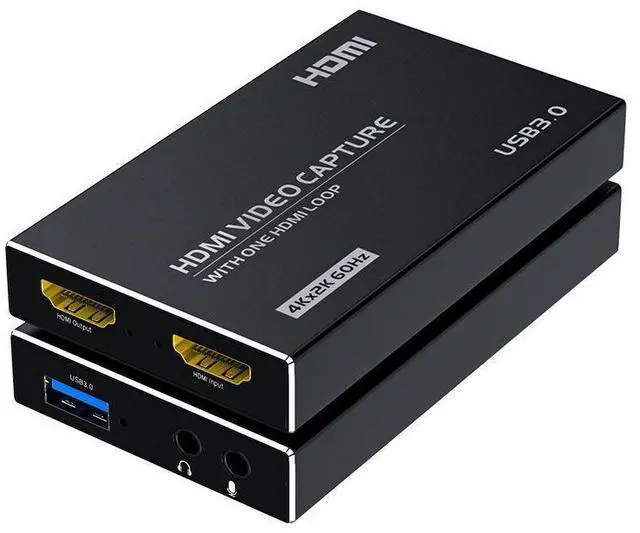 Main image of 4K HDMI Video Capture Card USB3.0 1080p 60Hz Capture Card Screen Dongle Game Streaming Live Broadcasts Video Recording With Video HDMI Loop Out Audio Microphone Input For Linux Mac OS Windows PS4