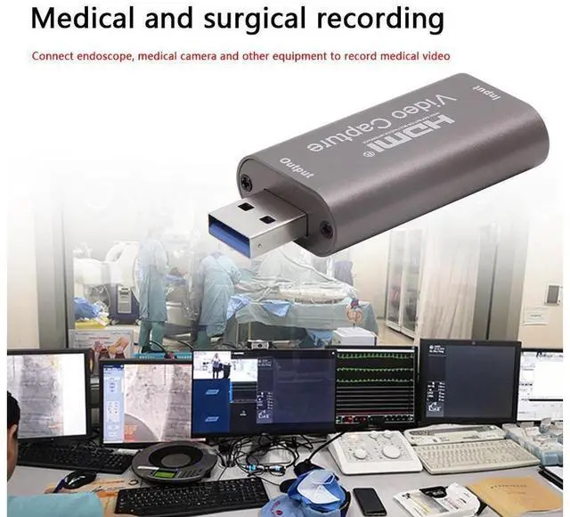 Alt view image 4 of 7 - 1080P USB 3.0 HDMI Capture Card Video Recording Box for Game DVD Camcorder Camera Live Streaming Video Conference Online Teaching Portable USB HD Video Capture Card eokCXOY