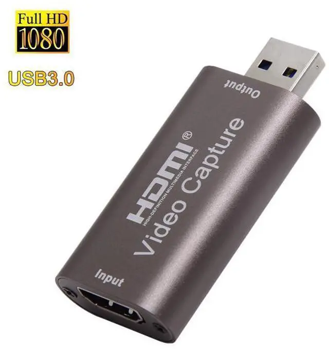 Main image of 1080P USB 3.0 HDMI Capture Card Video Recording Box for Game DVD Camcorder Camera Live Streaming Video Conference Online Teaching Portable USB HD Video Capture Card eokCXOY