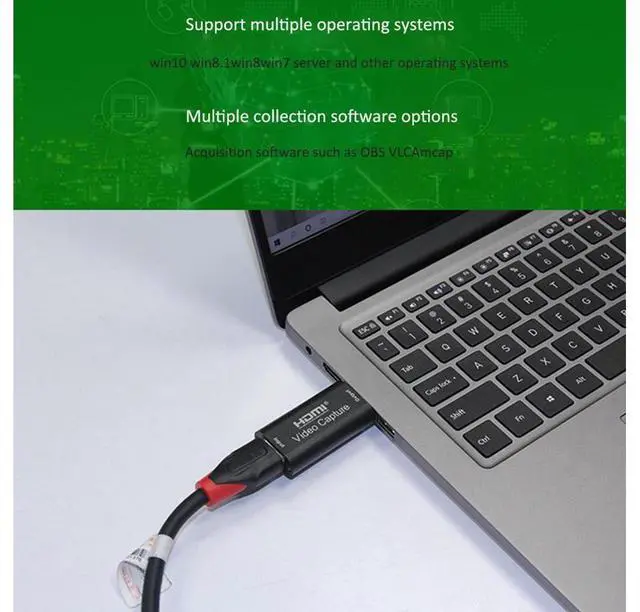 Alt view image 5 of 7 - New 1080p USB2.0 HDMI Capture Card 1 Channel HDMI Video Capture Card Live Recording Box Audio Video Capture Card Portable USB HD Video Capture Card eokCXOY