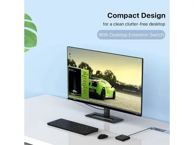 Alt view image 7 of 7 - 4K HDMI KVM Switch Box - Video Keyboard Mouse Switch Board, 8 Ports HDMI, 4 USB KVM Switch USB Switch 8 Computer Control, with 3-Switching Methods, Plug-and-Play, Black eokCXOY