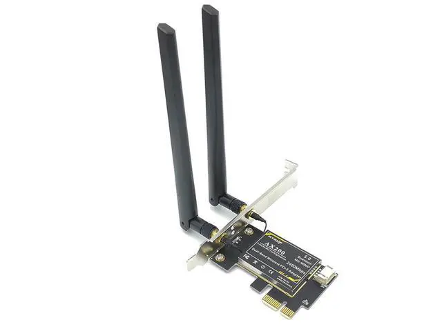 Alt view image 6 of 7 - WiFi 6 Card & Bluetooth 5.0 Wireless Adapter for Windows 10 64-bit - PCIE AC 3000Mbps Bluetooth Wireless Network Card - AX200 2.4Ghz/5.8Ghz Heat Sink PCI Express Wi-Fi Adapters eokCXOY