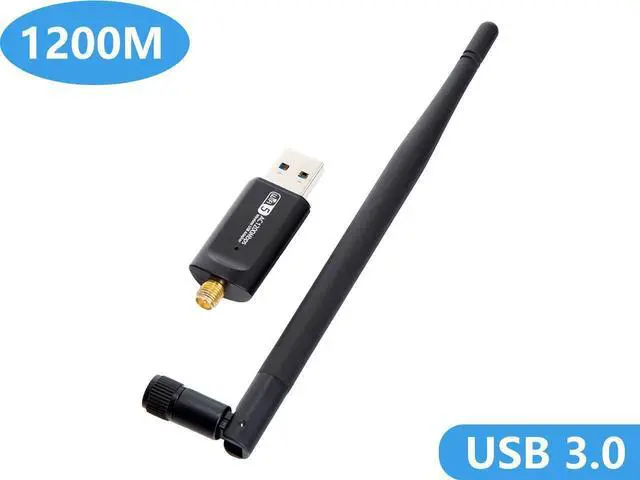 Main image of USB WiFi Adapter for PC,Ultra Fast AC1200Mbps WiFi Dongle,High Gain WiFi USB,Dual Band WiFi Adapter for Desktop PC, 802.11ac USB Computer Network Adapter Support for WIN7 8 10 XP Vista MAC