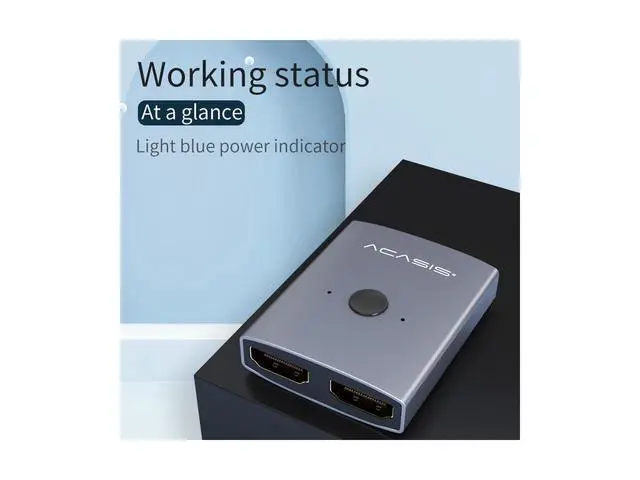 Alt view image 5 of 7 - HDMI Switch Bi-Direction HDMI Splitter 2.0 HDMI 4K@30Hz Switcher 1x2/2x1 Adapter 2 in 1 out Converter for PS4/3 TV Box eokCXOY