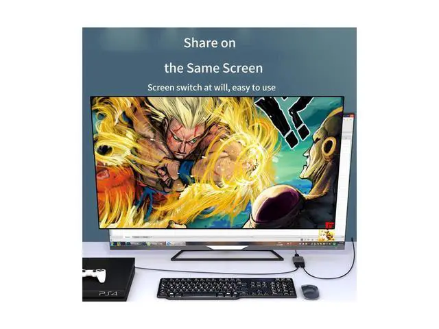 Alt view image 6 of 7 - HDMI Switch Bi-Direction HDMI Splitter 2.0 HDMI 4K@30Hz Switcher 1x2/2x1 Adapter 2 in 1 out Converter for PS4/3 TV Box eokCXOY