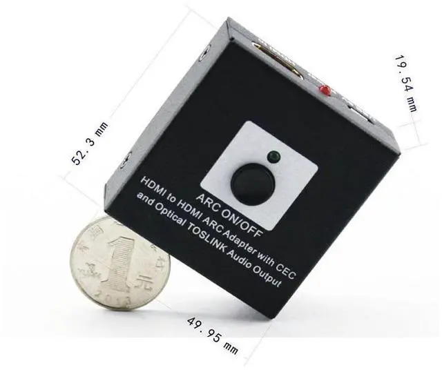 Alt view image 6 of 7 - HDMI to HDMI Audio ARC Return Converter HDMI to HDMI ARC Adapter with CEC and Optical TOSLINK Audio Output eokCXOY