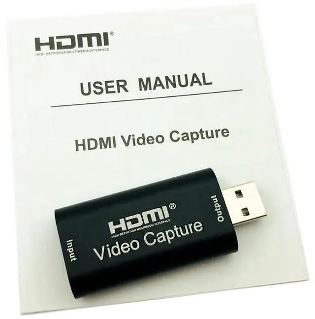 Alt view image 7 of 7 - HDMI Video Capture Card, Aluminum HDMI to USB 1080p Audio Video Capture Card, Full HD Recording, Connect DSLR, Camcorder, or Action Cam to PC or Mac for High Definition Acquisition, Live Broadcasting