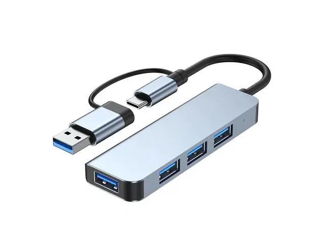 Alt view image 7 of 7 - Aluminum 4 in 1 USB C Splitter USB HUB with USB 3.0,USB 2.0 for MacBook Laptops Desktops eokCXOY