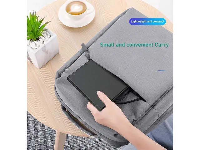 Alt view image 6 of 7 - External CD/DVD Drive, USB 2.0 Slim Protable External CD-RW Drive CD Burner DVD-R Reader Player for Laptop Notebook PC Desktop Computer, Black eokCXOY