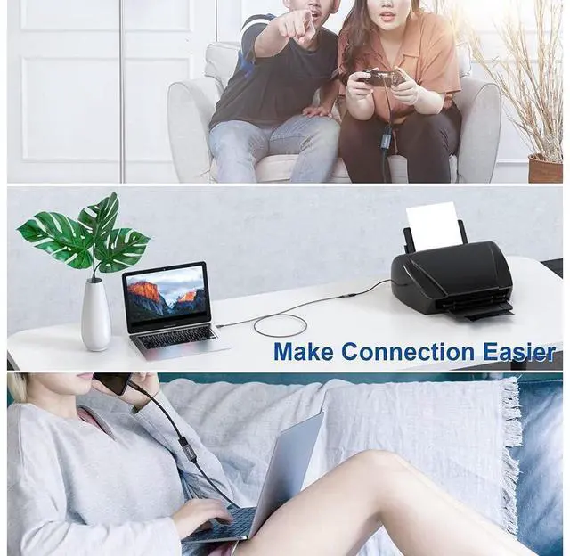 Alt view image 7 of 7 - USB 3.0 Extension Cable 10ft/3M, USB A Male to A Female Cable USB Extension Lead High Speed 5Gbps Data Transfer Compatible for Printer, Scanner, Camera, Keyboard, Card Reader, Hard Drive, USB Disk