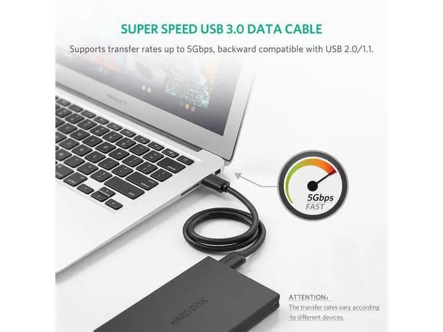 Alt view image 4 of 7 - USB 3.0 Cable (USB to USB Cable Male to Male) for External Hard Drives, Modems, Printers, Cameras, Computer, Laptop & More (3.3 Feets, 1m) eokCXOY