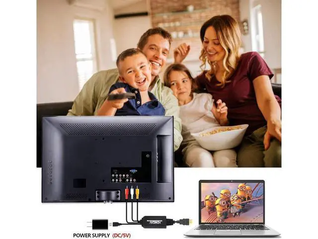 Alt view image 6 of 7 - HDMI to RCA Cable, HDMI to RCA Converter Adapter Cable, 1080P HDMI to AV 3RCA CVBs Composite Video Audio Supports for Amazon Fire Stick, Roku, Chromecast, PC, Laptop, Xbox, HDTV, DVD eokCXOY