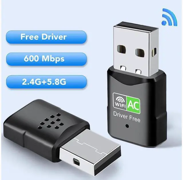 Alt view image 2 of 7 - Free Driver USB Wifi Adapter 600Mbps 2.4/5.8GHz Dual Band USB Ethernet PC Wireless Network Card Lan Wifi Dongle Receiver eokCXOY