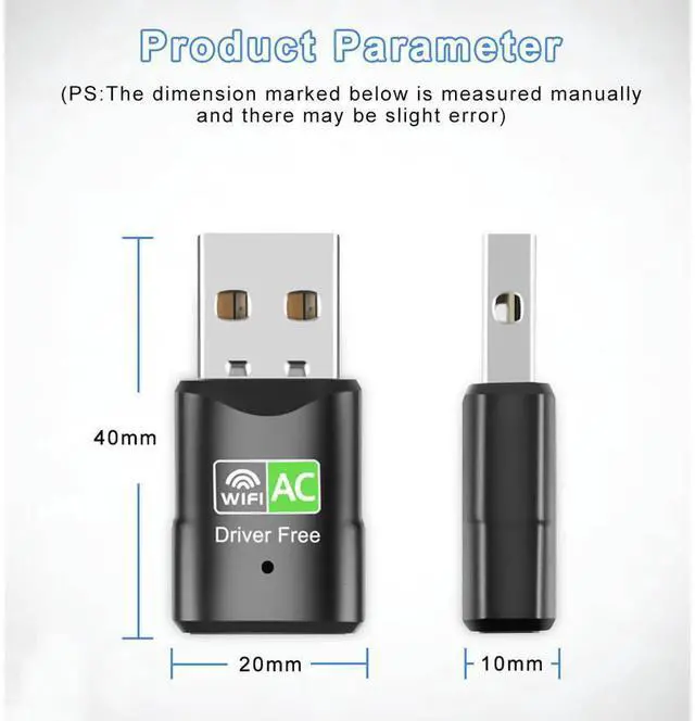 Alt view image 7 of 7 - Free Driver USB Wifi Adapter 600Mbps 2.4/5.8GHz Dual Band USB Ethernet PC Wireless Network Card Lan Wifi Dongle Receiver eokCXOY