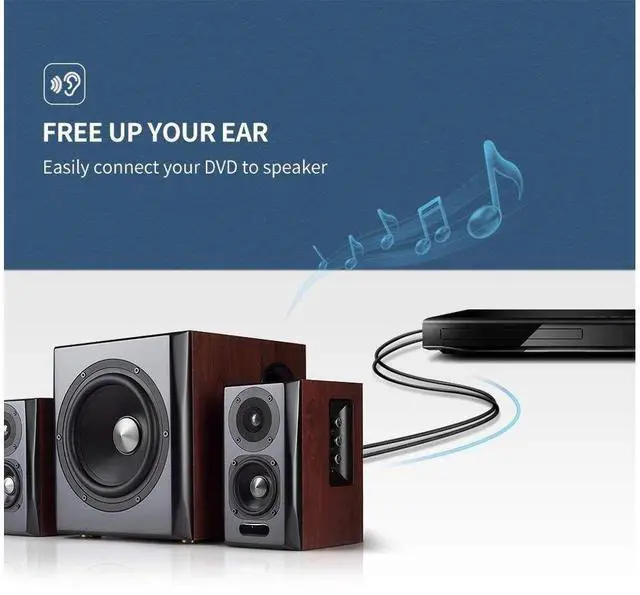 Alt view image 6 of 7 - RCA Stereo Cable/Cord (Dual 2 x RCA Male to 2 x RCA Male Audio Cable, Digital & Analogue, Double-Shielded, PRO Series) supports (Amplifiers, AV Receivers, Hi-Fi) 3 Feet