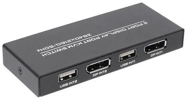 Main image of 2 Port Displayport KVM Switch 4K 60Hz USB DP KVM 2 in 1 out DP USB KVM Switch 2x1 For PC to Share Monitor Mouse Keyboard Printer(with Wired Remote ) eokCXOY