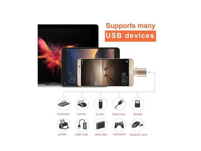 Alt view image 3 of 7 - USB C to USB 3.0 Adapter [3 Pack], OTG Thunderbolt 3 Adapters Converter ,Compatible with MacBook Pro 2018/2017,MacBook Air 2018,Surface Go,Chromebook,Galaxy S9 S8 Plus Note 9(Gray) eokCXOY