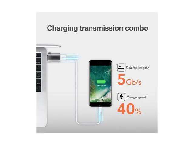 Alt view image 6 of 7 - USB C to USB 3.0 Adapter [3 Pack], OTG Thunderbolt 3 Adapters Converter ,Compatible with MacBook Pro 2018/2017,MacBook Air 2018,Surface Go,Chromebook,Galaxy S9 S8 Plus Note 9(Gray) eokCXOY