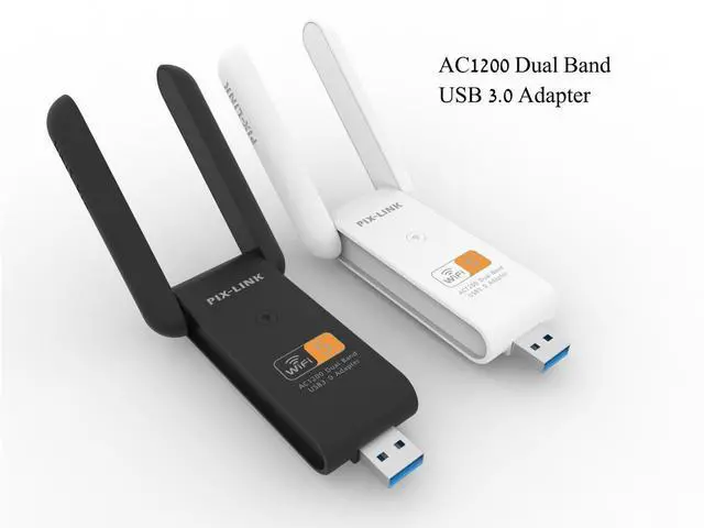 Alt view image 3 of 6 - 1200M Network Adapter High Quality Mini Dual Band USB3.0 WIFI Adapter 2.4GHz & 5GHz Wireless - AC Dual Band USB3.0 Adapter eokCXOY