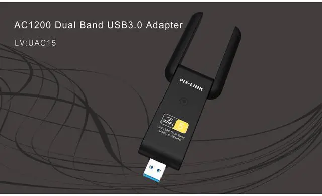 Alt view image 5 of 6 - 1200M Network Adapter High Quality Mini Dual Band USB3.0 WIFI Adapter 2.4GHz & 5GHz Wireless - AC Dual Band USB3.0 Adapter eokCXOY