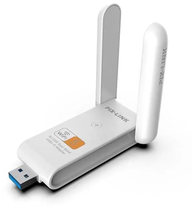 Alt view image 2 of 6 - 1200M Network Adapter High Quality Mini Dual Band USB3.0 WIFI Adapter 2.4GHz & 5GHz Wireless - AC Dual Band USB3.0 Adapter eokCXOY