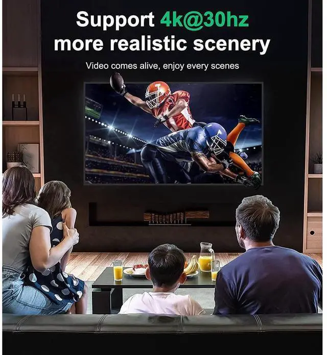 Alt view image 4 of 7 - HDMI Switch 4K HDMI Splitter- Aluminum Bidirectional HDMI Switcher, HDMI Switch Splitter 2 in 1 Out, Manual HDMI Hub Supports HD 4K@30hz for Blu-Ray-Player Fire Stick Xbox (Only ONE monitor) eokCXOY