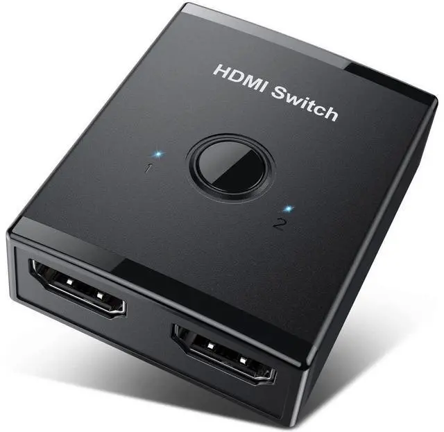 Main image of HDMI Switch 4K @60hz HDMI Splitter, HDMI Switcher 2 in 1 Out, Bi-Directional HDMI Hub Supports HD for Xbox PS5/4/3 Blu-Ray Player Fire Stick Roku eokCXOY