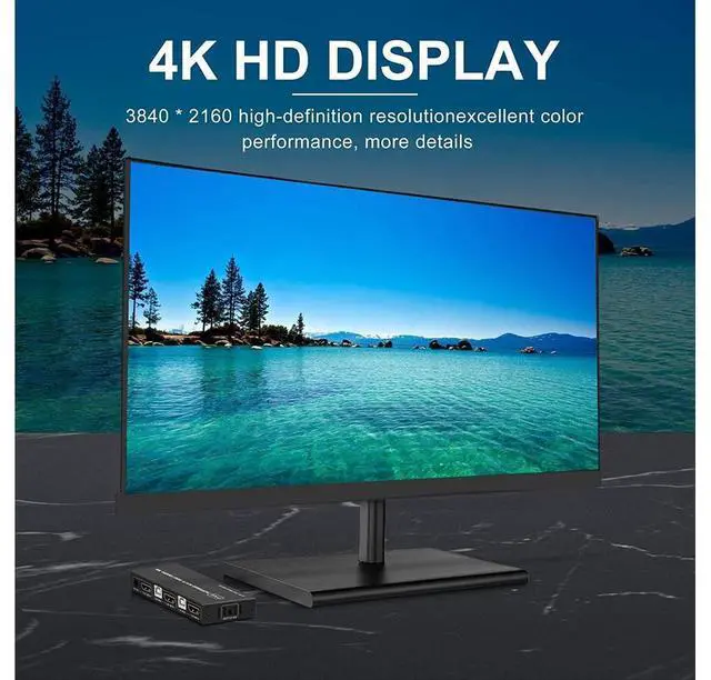 Alt view image 5 of 7 - KVM Switch HDMI 2 Port, USB and HDMI Switch for 2 Computers Share Keyboard Mouse Printer Monitor Support HUD 4K @30Hz for Laptop, PC, Xbox HDTV, with 2X USB Cable,1x Switch Button Cable eokCXOY