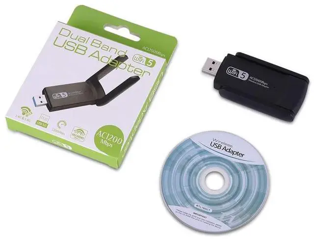 Alt view image 7 of 7 - WiFi Adapter 1200Mbps, USB Wireless Network Adapter Dual Band 5GHz & 2.4GHz with High Gain Antennas WiFi Dongle for PC/Desktop, Compatible with Windows XP,10,8.1,7,Vista and Mac OS 10.9~10.15 eokCXOY