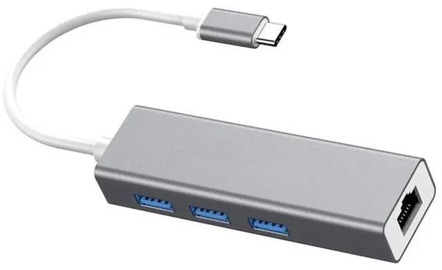 Alt view image 6 of 7 - Type-C To RJ45 Network Card Hundred Trillion USB 3.0 Hub Type C To RJ45 Hub USB 3.0 Ethernet Network Adapter eokCXOY