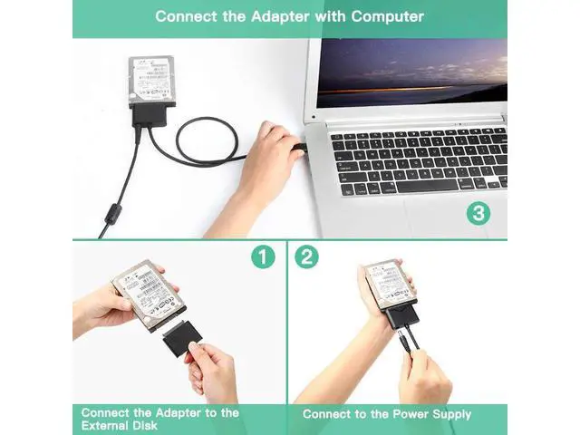 Alt view image 6 of 7 - SATA to USB 3.0 Adapter Cable,ZEXMTE USB 3.0 to SATA III Hard Driver Adapter External Converter for 2.5 3.5 Inch SSD/HDD Data Transfer eokCXOY