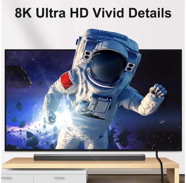 Alt view image 6 of 7 - 8K DP 1.4 Cable 3.3Feet/1m, 8K Displayport Cable, Durable Pure Copper Cord, 32.4Gbps Ultra High Speed, 8K@60Hz, 4K@144Hz, Support HBR3, DSC 1.2, HDR10, Compatible for Graphics Card, VR Headset eokCXOY