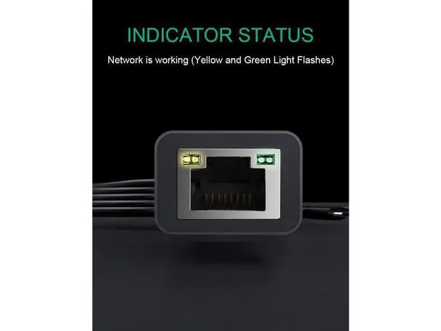 Alt view image 7 of 7 - Ethernet Adapter for Fire TV Stick Chromecast Ultra/2/1/Audio Google Home Mini Mirco USB to RJ45 Ethernet Adapter with USB Power Supply Cable 3.3ft (Black) eokCXOY