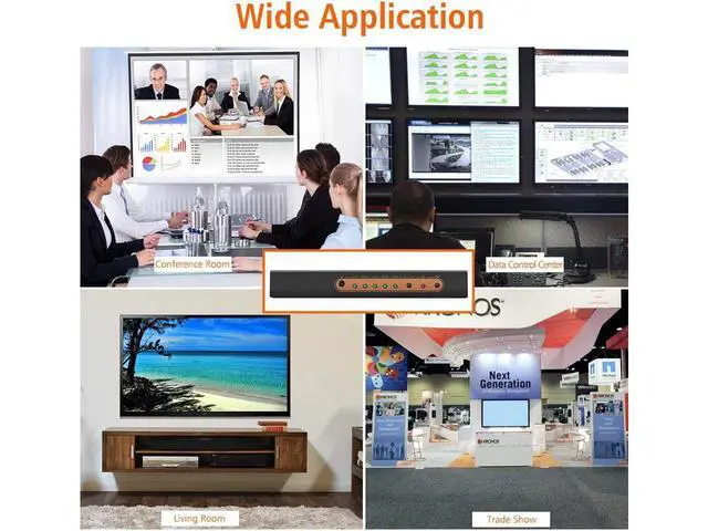 Alt view image 5 of 7 - 5 Ports HDMI Switch 4K, HDMI Splitter Switch 5 In 1 Out HDMI Switcher with IR Remote Support 4K 60hz, 2K, 1080P, 3D, HDCP 2.2, UHD, HDR for PS 3/4, XBOX One/360, DVD Player, HDTV, Projector eokCXOY