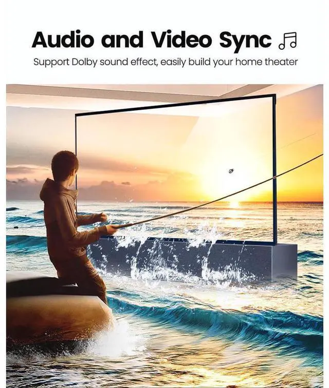 Alt view image 6 of 7 - HDMI 2.1 Switch 8K Directional Switcher with IR Remote, 8K@60Hz 4K@120Hz 1440p@165Hz 1080P@240Hz 2in 1out High Speed 48Gbps eARC Converter Compatible with Xbox X PS5 Aluminum Shell eokCXOY