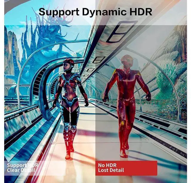 Alt view image 3 of 7 - DisplayPort Cable DP 1.4, Nylon Braided 8K DP Cable (8K @60Hz, 4K @120Hz, 2K, HDR, HBR3, HDCP 2.2) Display Port Cable V1.4 High Speed 32.4Gbps DisplayPort Cord for Laptop PC TV Gaming Monitor (3.3ft)