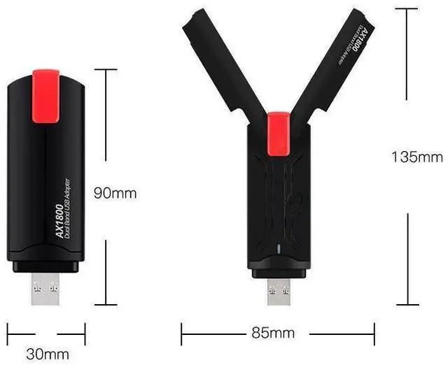 Alt view image 7 of 7 - FU-AX1800P WiFi 6 USB Network wifi Adapter USB 3.0 wifi Card 2.4/5GHz 802.11ax 1800Mbps wifi WLAN Adapter Dual Band USB wifi 6 Card Wireless Adapter for Desktop PC Windows 7/10/11 eokCXOY