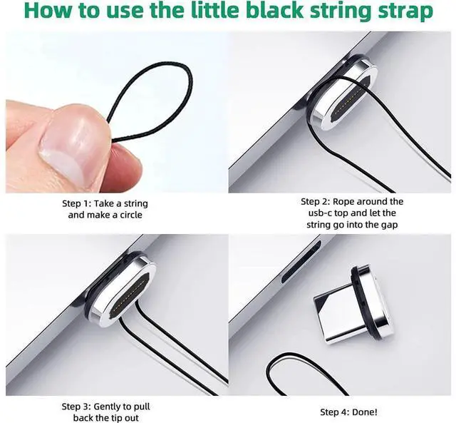 Alt view image 2 of 6 - USB C to USB Magnetic Adapter 24Pins USB C Male to USB A Female Adapter 2 Pack with PD 60W Charge 10Gbps USB3.1/USB3.0 for M-a-c-B-o-o-k Pro /Air and More Type C Devices eokCXOY