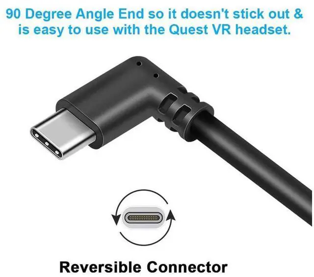 Alt view image 5 of 7 - USB C Cable 10FT / 3M, Oculus Quest Link Cable, High Speed Data Transfer & Fast Charging Cable Compatible for Quest 2 and Oculus Quest and Gaming PC eokCXOY