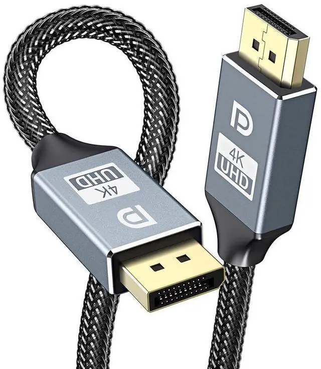 Main image of 4K DisplayPort to Displayport Cable 16.4ft/5M, DP1.2 Support 4K @60Hz, 2K @165Hz, 2K @144Hz, Ultra High Speed DisplayPort Cable HD Cord with Nylon Braided for PC,Monitor, TV, Projector eokCXOY