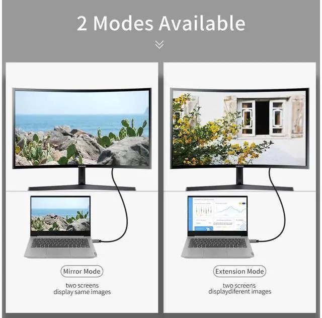 Alt view image 6 of 7 - USB C to DisplayPort Cable, 3.3Ft Type C to DP 1.4 Cable, 8K Thunderbolt 3 to Displayport Cord 32.4Gbps UHD 8K@30Hz/4K@144Hz/2K@240Hz, Support HBR3 HDR for MacBook Pro/Air, iPad, Samsung Galaxy