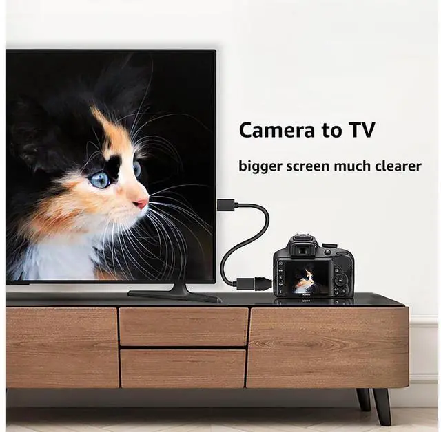 Alt view image 5 of 7 - HDMI Mini Adapter Mini HDMI to HDMI Connector 4K Support for Raspberry Pi Zero W, DSLR, Tablet, Camera, Camcorder, (2Pack)